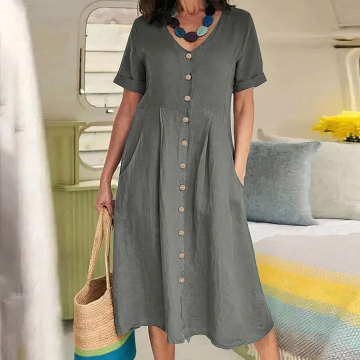 Alice | Effortless Buttoned Dress