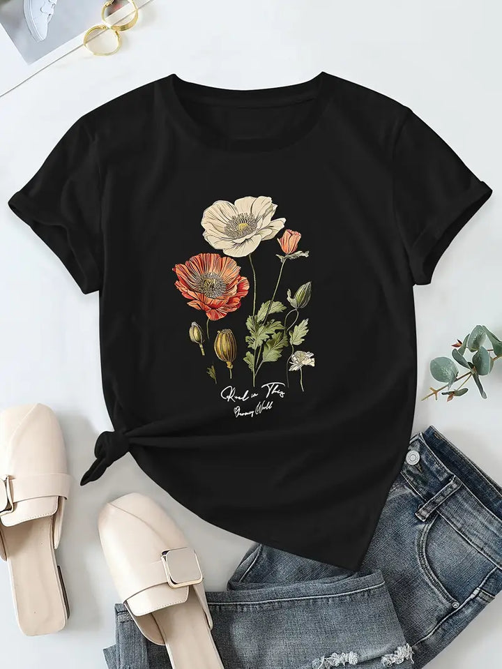 Aimee | Floral Print Tee