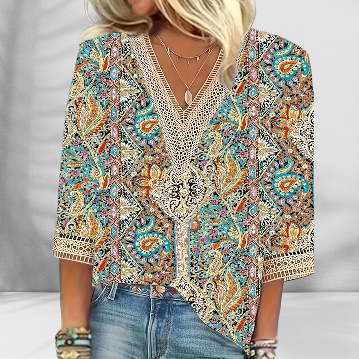 Mabelle | Boho V-neck Blouse