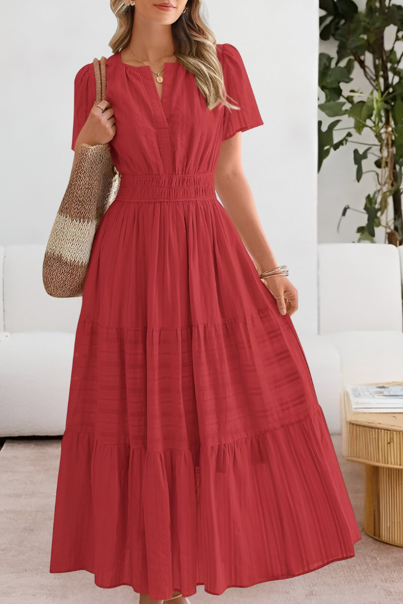 Inah | Short Sleeve Flowy Dress