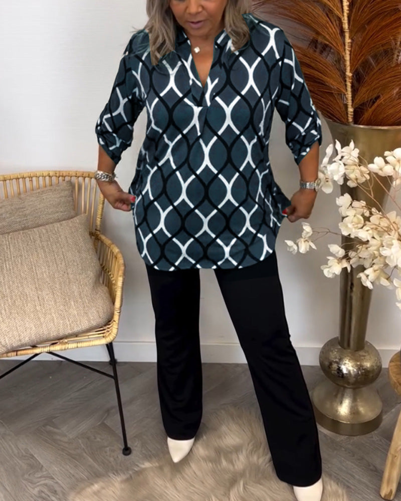 Jenny | Printed Elegant Blouse