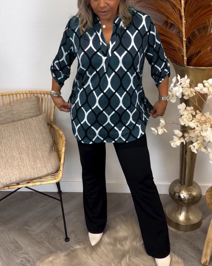 Jenny | Printed Elegant Blouse