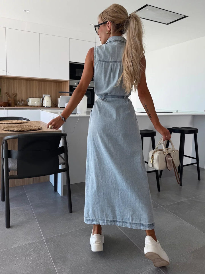Jane | Effortless Maxi Denim Dress