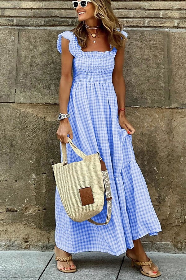 Gracie | Elegant Plaid Summer Dress