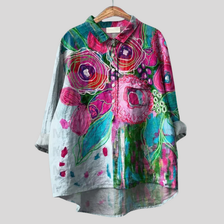 Zaida | Vintage Floral Blouse