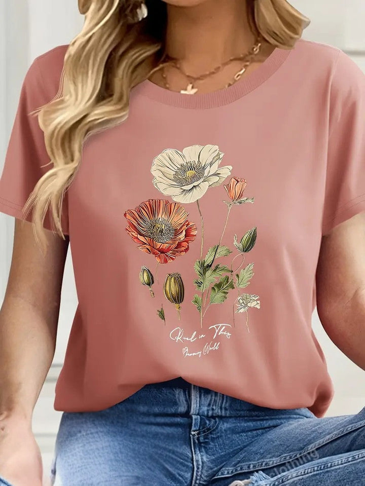 Aimee | Floral Print Tee