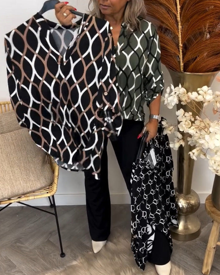 Jenny | Printed Elegant Blouse