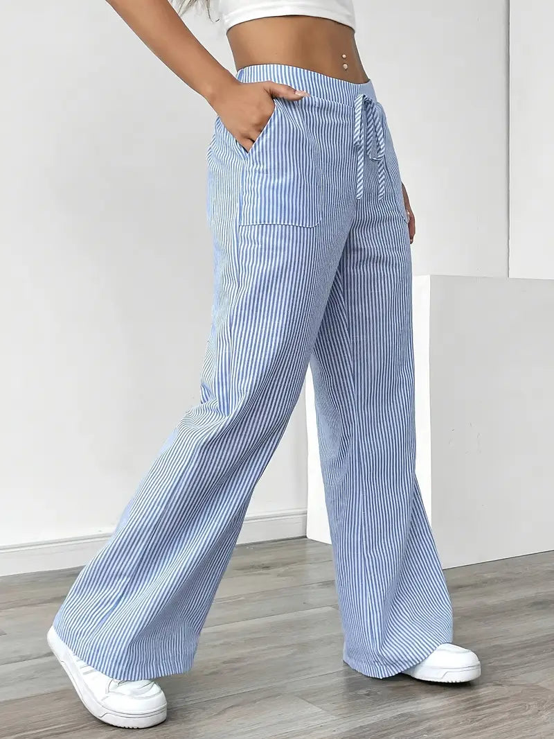 Niki | Vertical Stripe Pants
