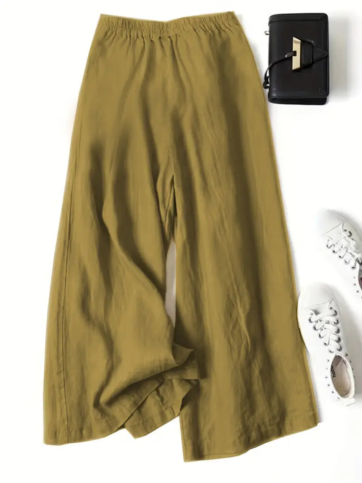 Janelle | Wide Leg Solid Pants