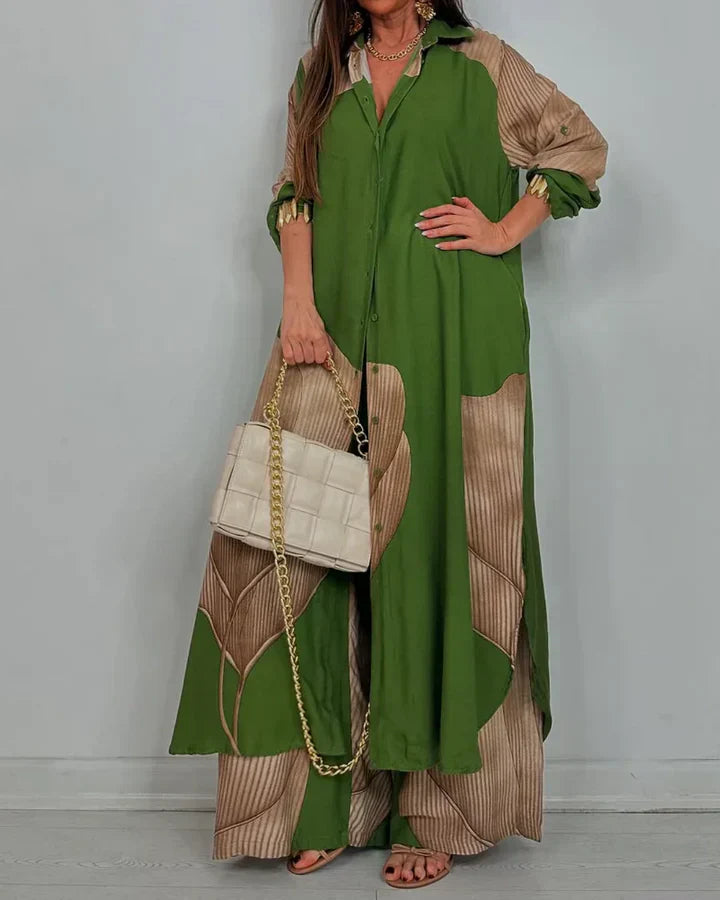 Cassandra | Elegant Wide-Leg Set