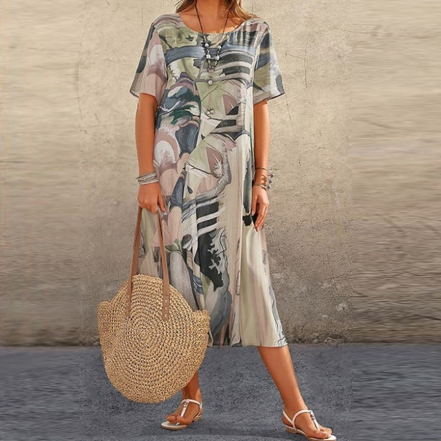 Selena | Comfy Printed Dress