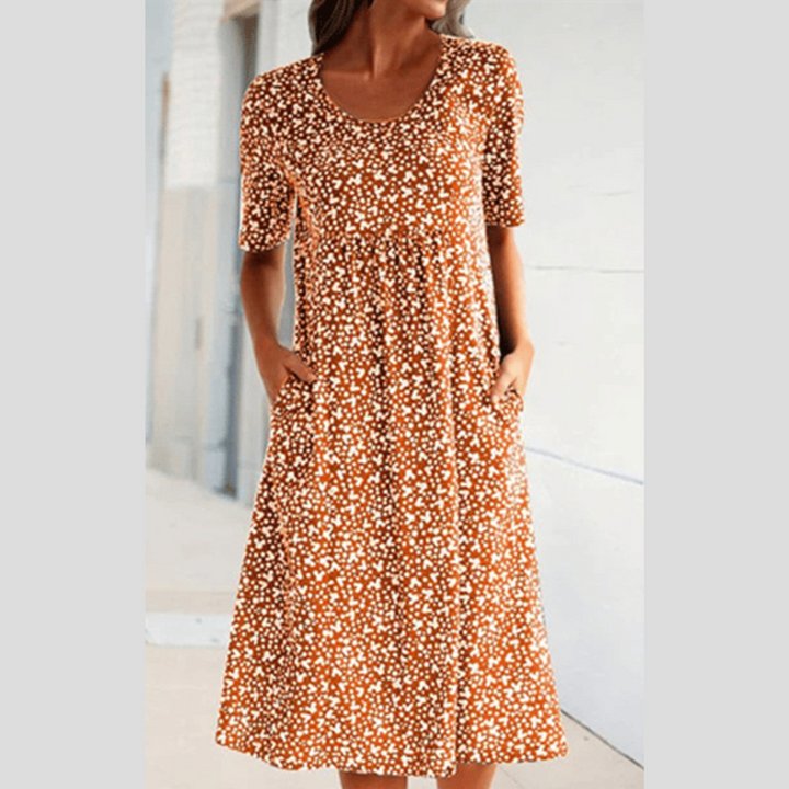 Winny | Stylish Midi Dress With Floral Print