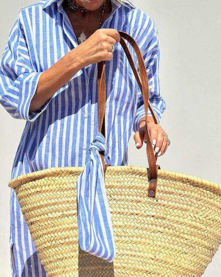 Jazzlyn | Striped Button Down Dress