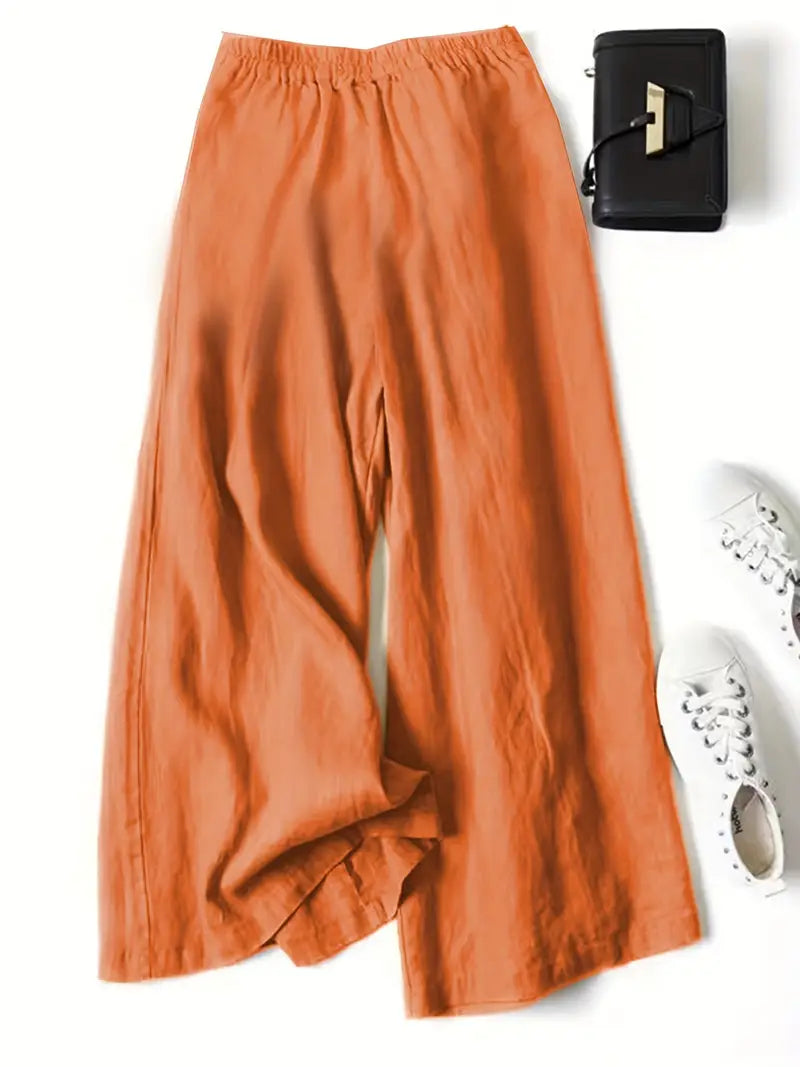 Janelle | Wide Leg Solid Pants