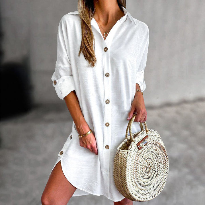 Yancy | Button-Up Shirt Dress