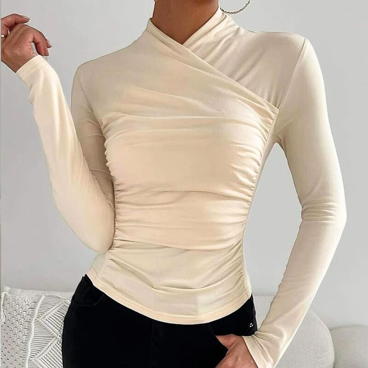 Dalila | Sophisticated Cross Neck Top