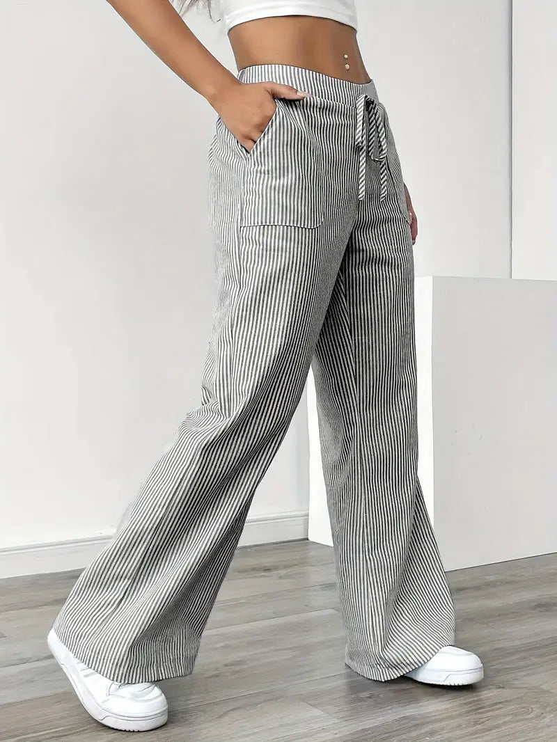 Niki | Vertical Stripe Pants