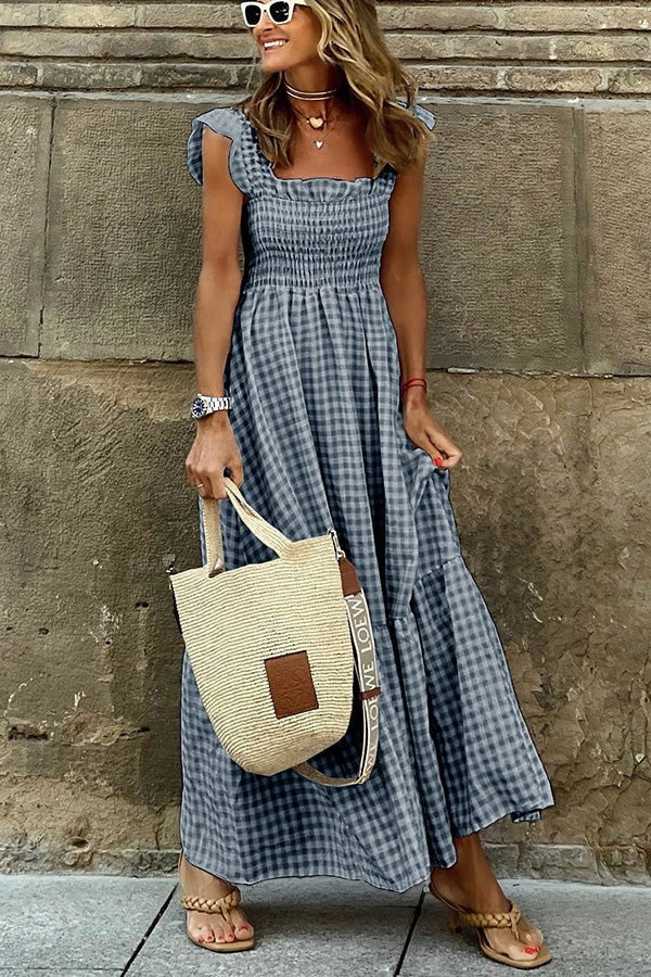 Gracie | Elegant Plaid Summer Dress