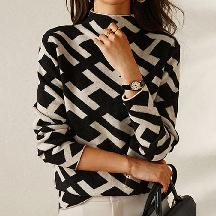 Aira | Slim Fit Turtleneck Blouse