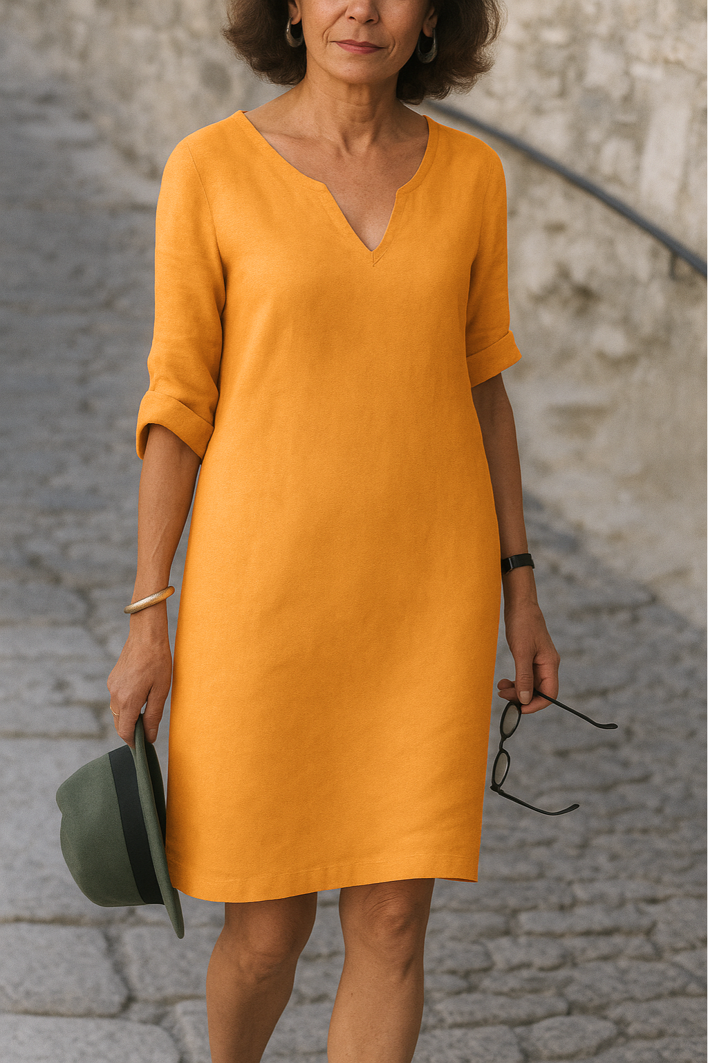 Elsa | Flattering V-Neck Dress