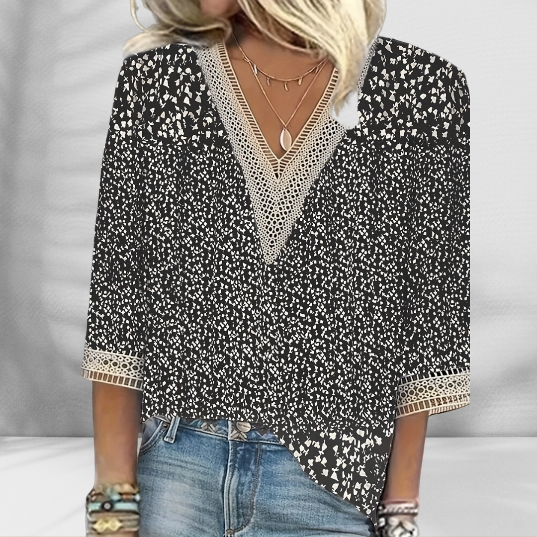 Mabelle | Boho V-neck Blouse