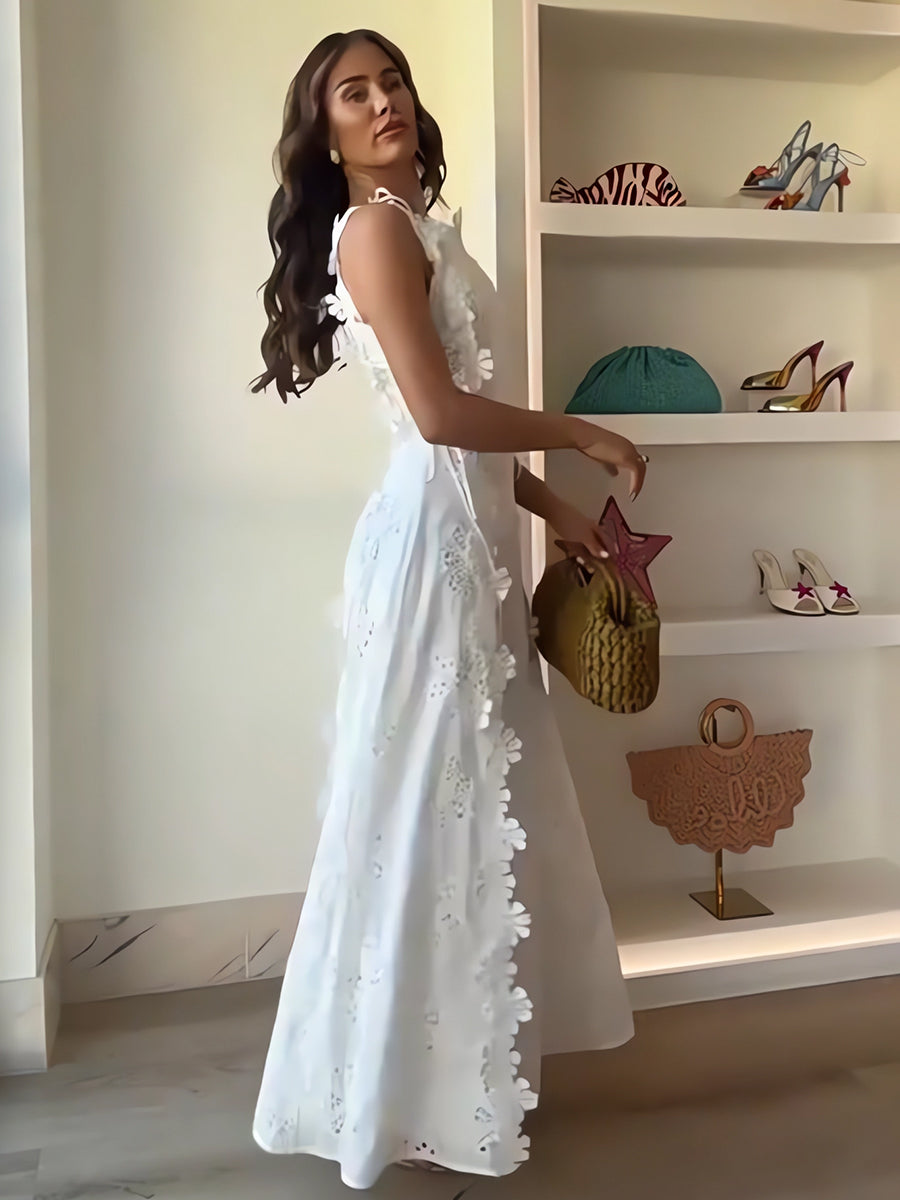 Janella | Tie-Strap Maxi Dress