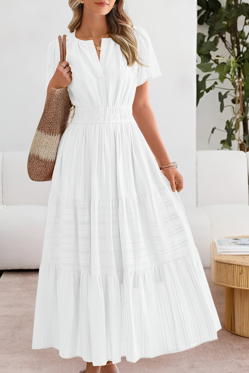 Inah | Short Sleeve Flowy Dress
