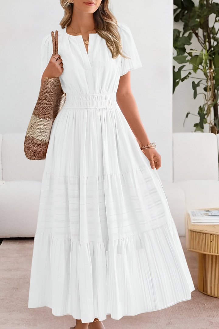 Inah | Short Sleeve Flowy Dress
