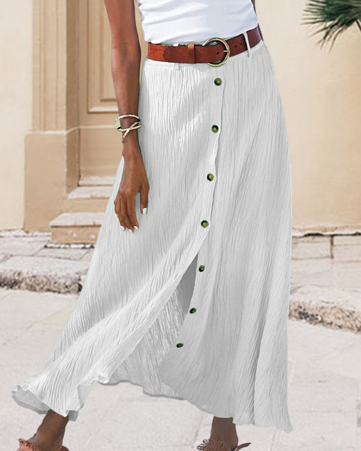Sydney | Flowy Buttoned Skirt