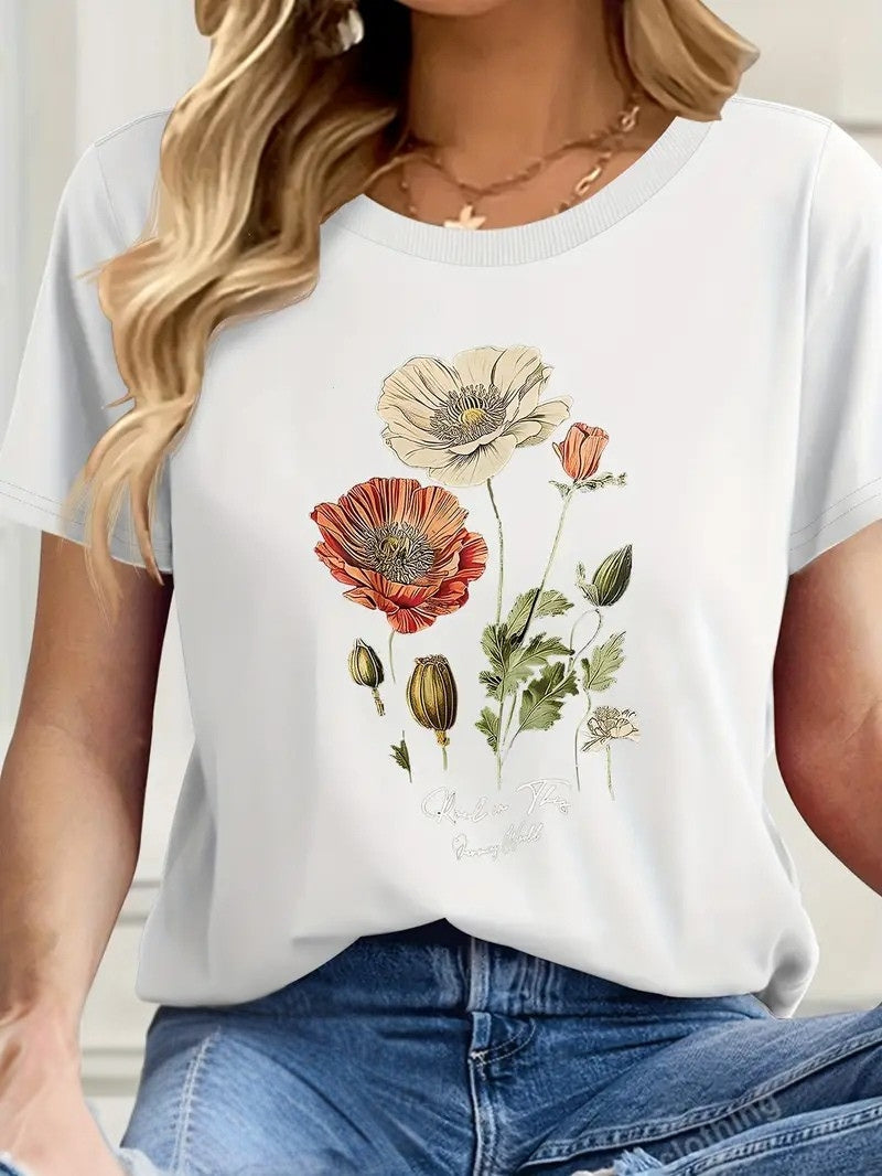 Aimee | Floral Print Tee