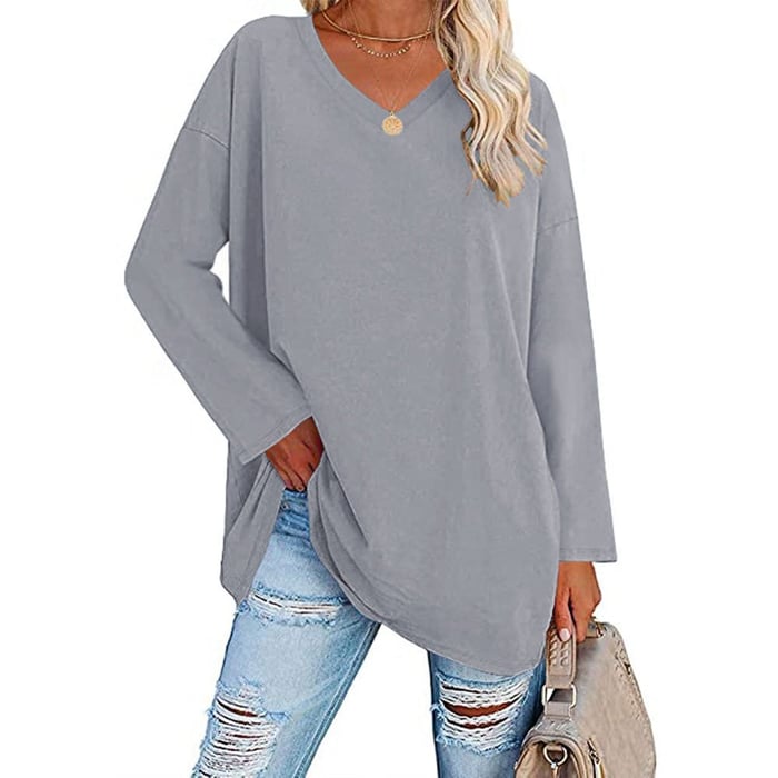 Shireen | V-Neck Long Sleeve Top