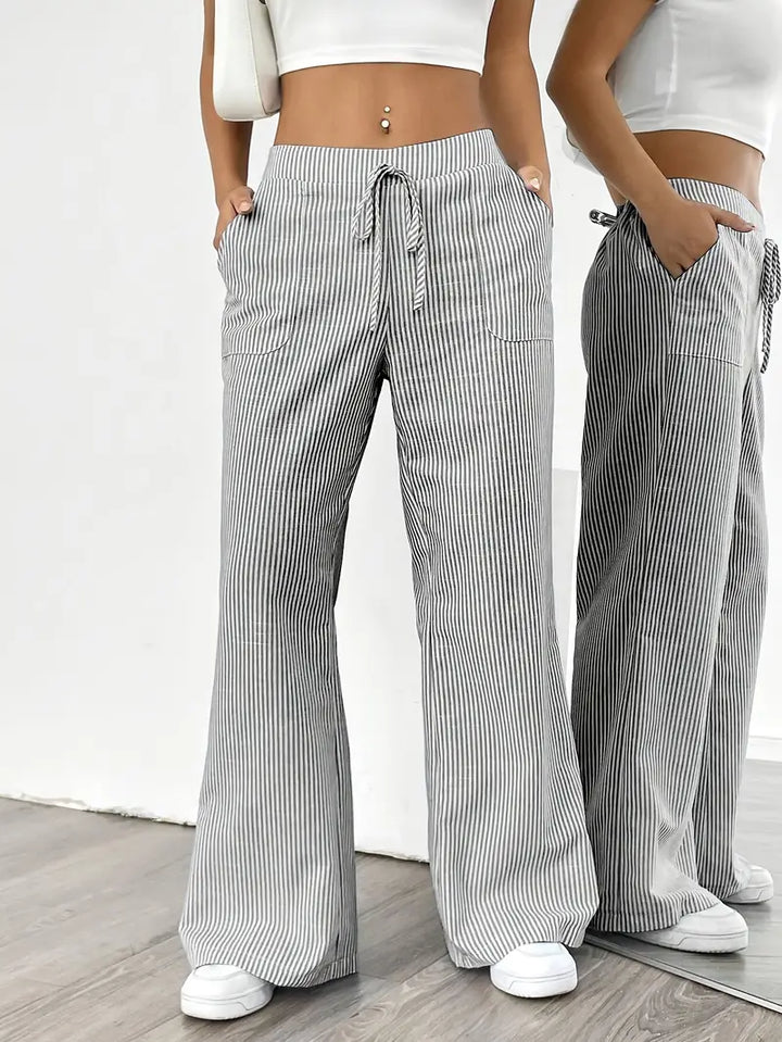 Niki | Vertical Stripe Pants