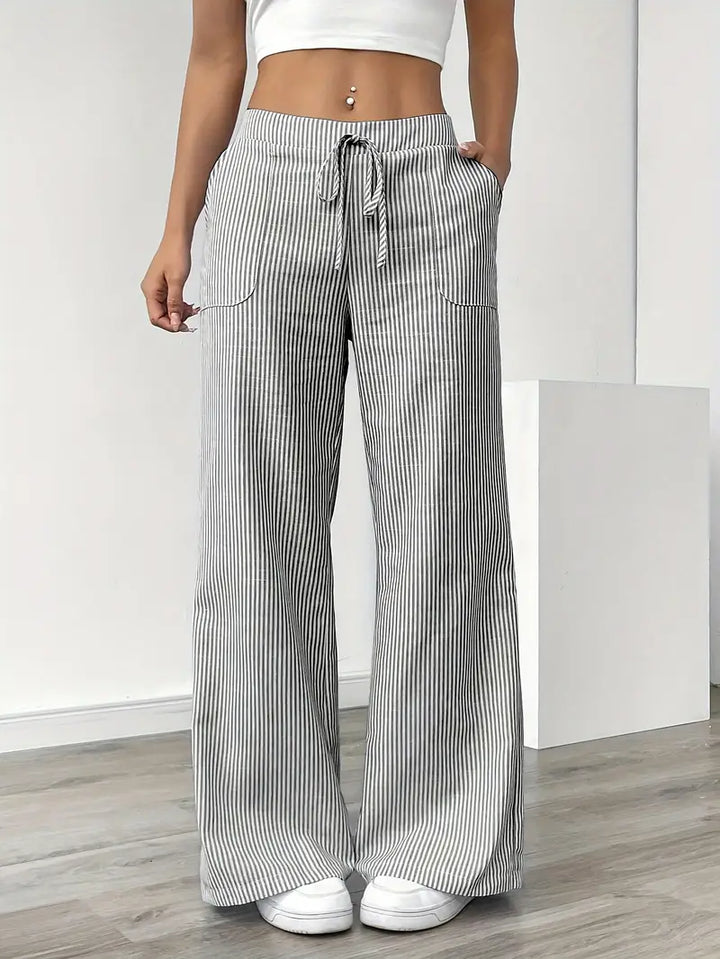 Niki | Vertical Stripe Pants