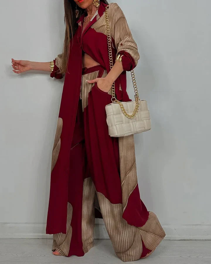 Cassandra | Elegant Wide-Leg Set