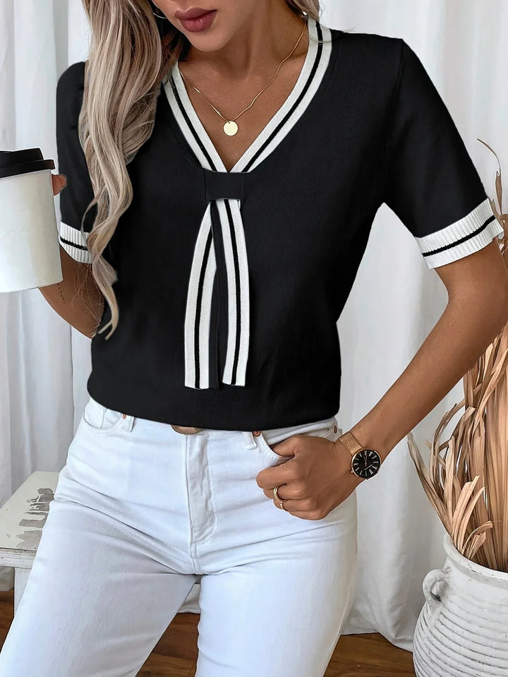Eden | V-Neck Knit Top