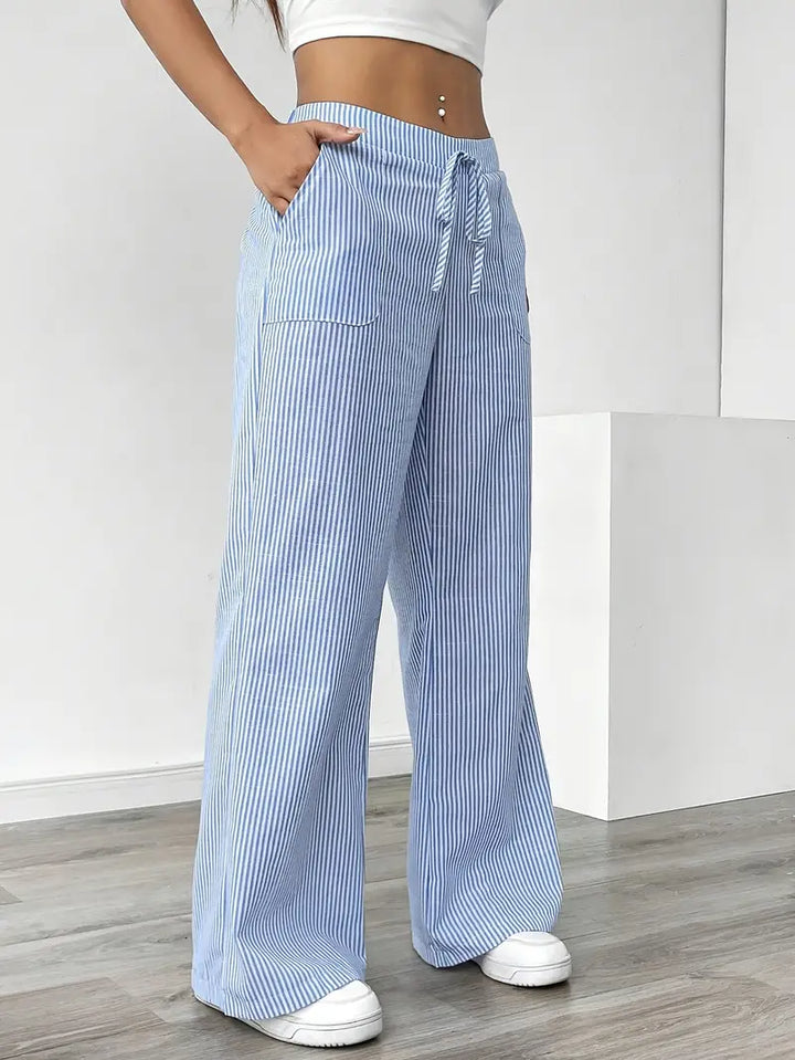 Niki | Vertical Stripe Pants