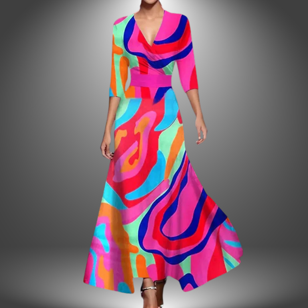 Nora | Printed Wrap Dress