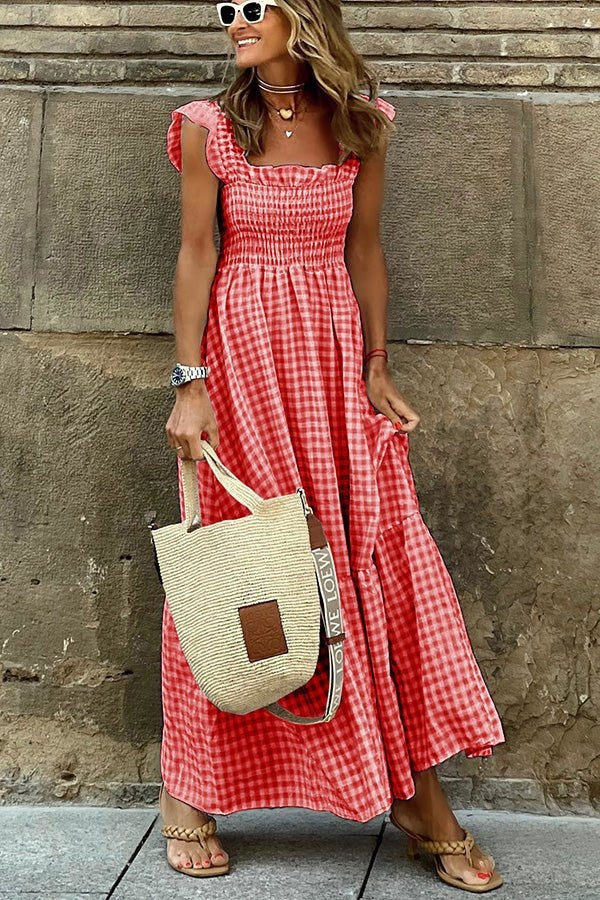 Gracie | Elegant Plaid Summer Dress