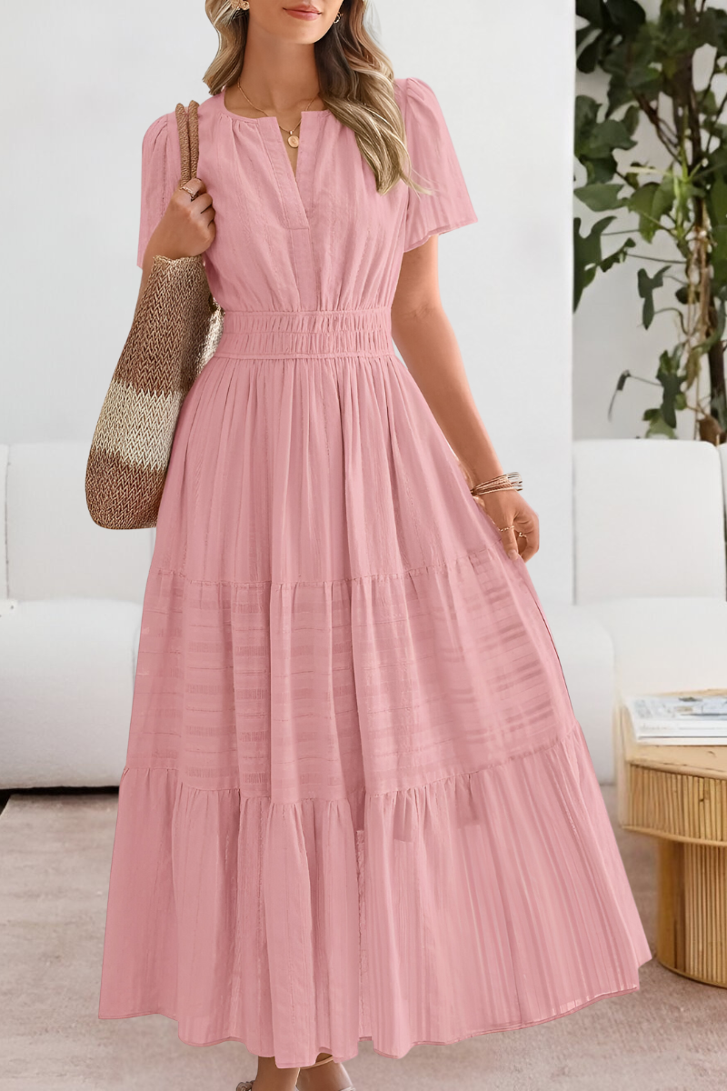 Inah | Short Sleeve Flowy Dress