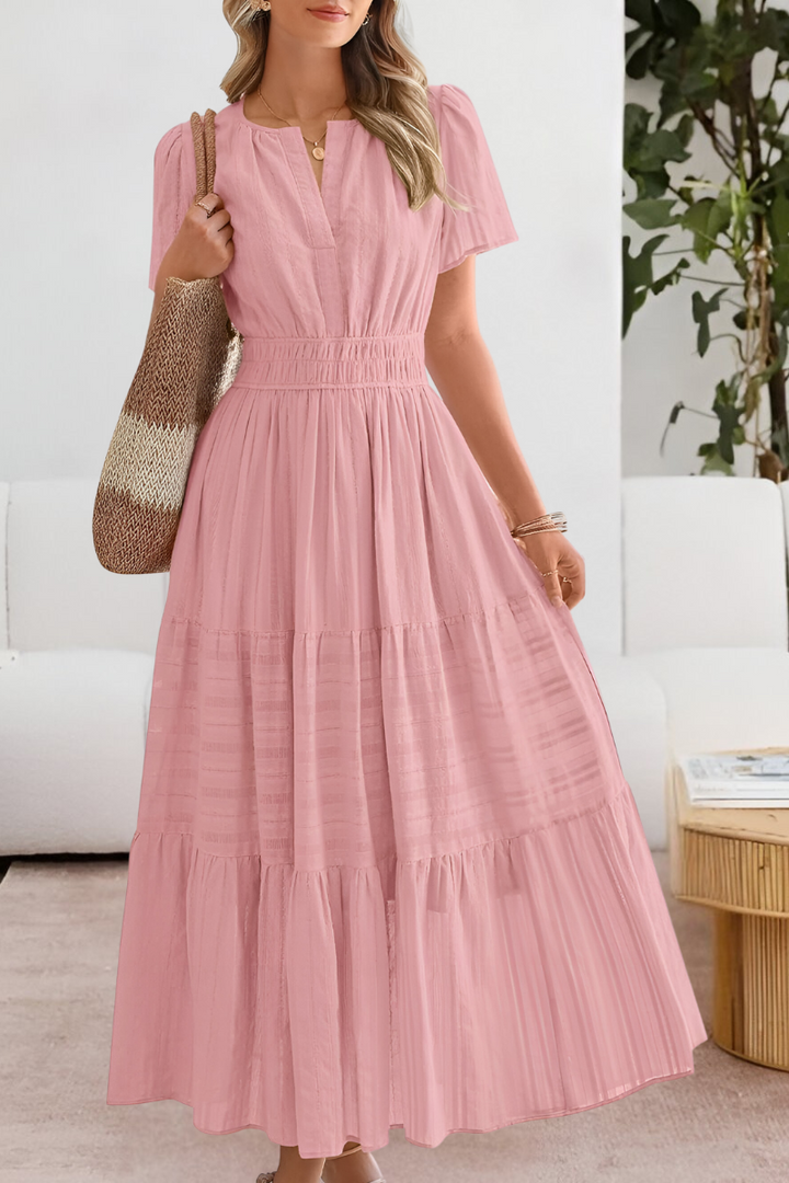 Inah | Short Sleeve Flowy Dress