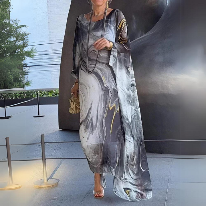 Loreine | Charming Silk Chiffon Dress