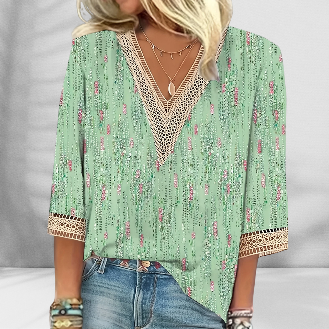 Mabelle | Boho V-neck Blouse