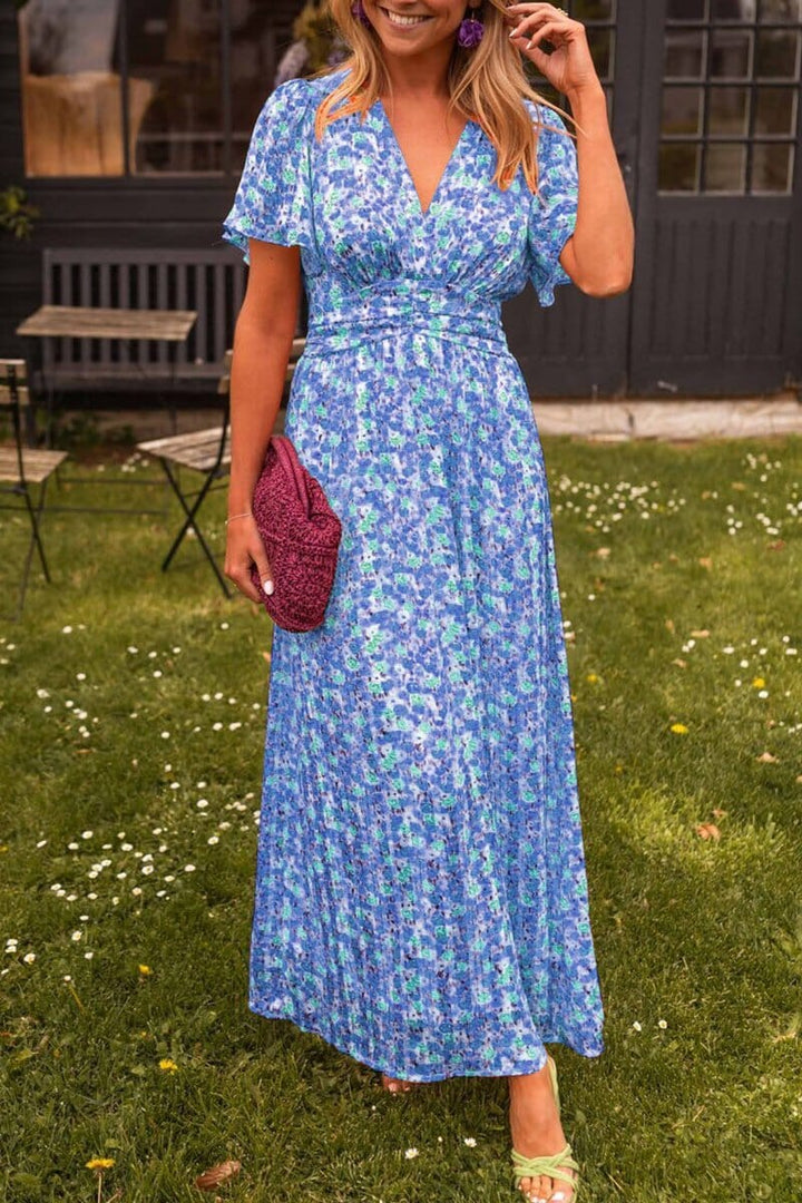 Xenita | Elegant V-Neck Maxi Dress