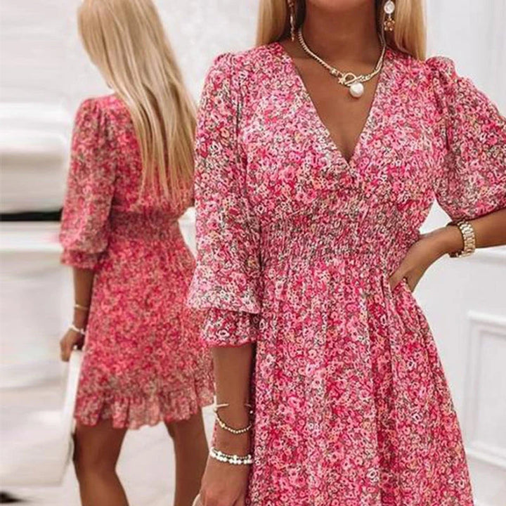 Ja'Net | Elegant Floral Dress