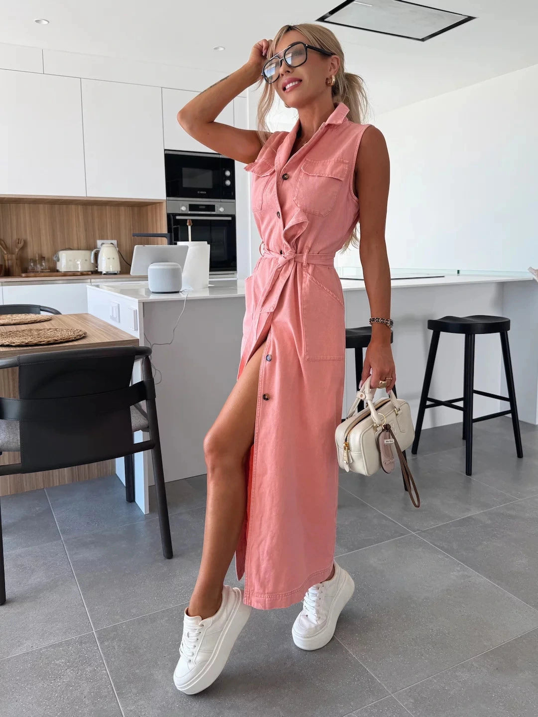 Jane | Effortless Maxi Denim Dress