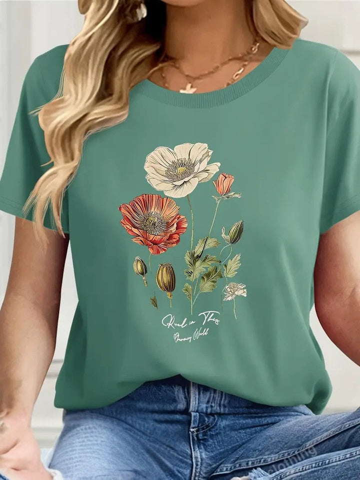 Aimee | Floral Print Tee