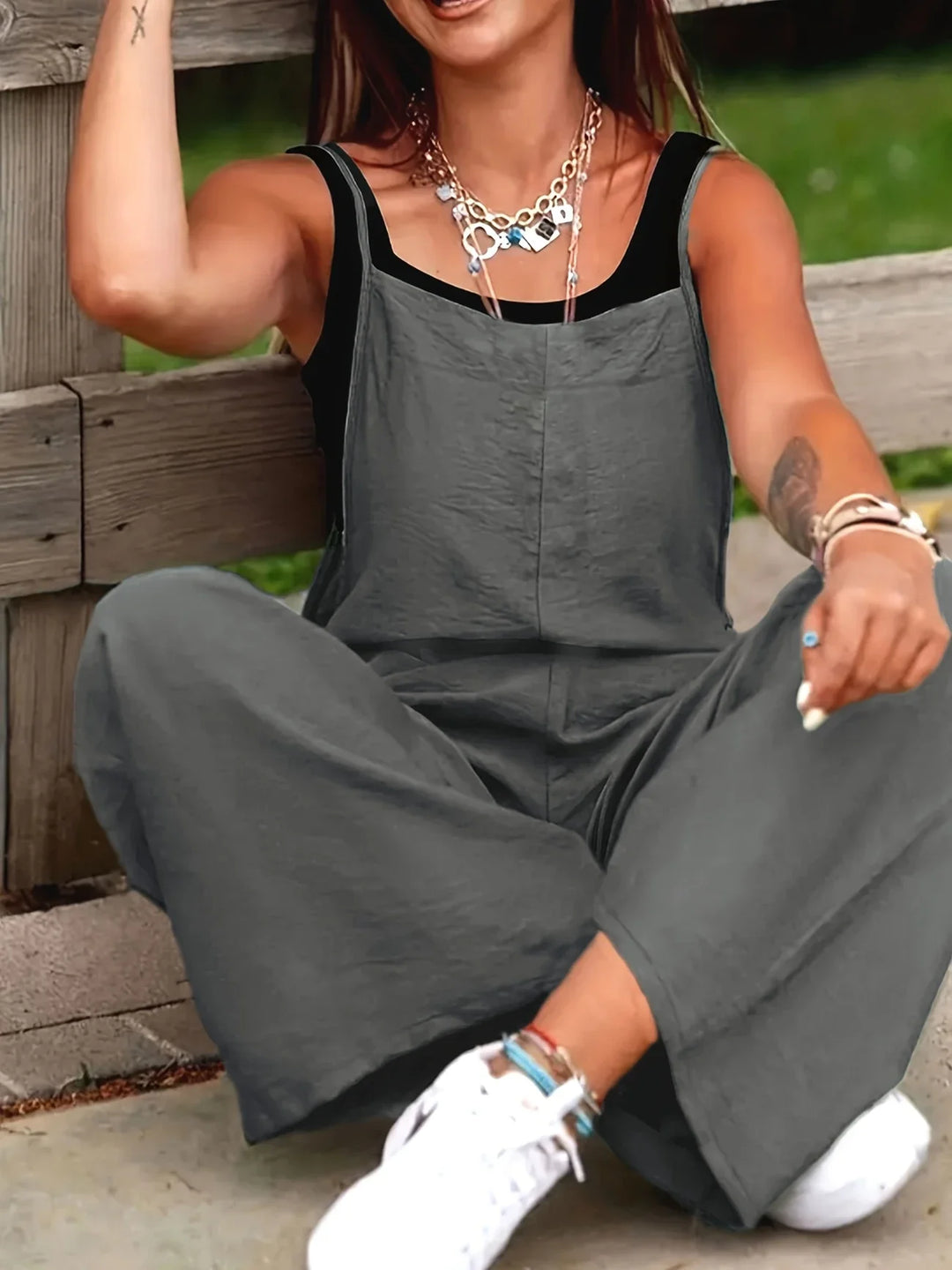 Taryn | Casual Solid Jumpsuit