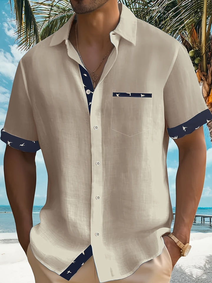 Jake | Contrast Trim Shirt