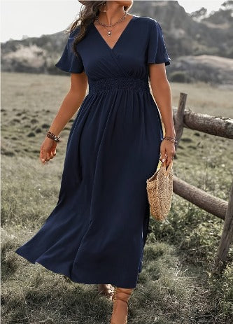 Mckenna | Elegant Summer Dress with V-Neck