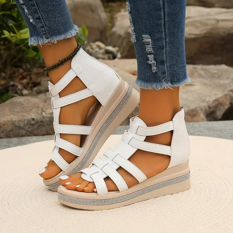 Eudora | Elegant Wedge Sandals